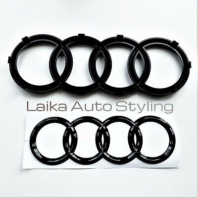 Kopen Audi Gloss Black Badge Rings Set Front Grille Rear Boot 273mm 192mm A1 A3 A4 A5