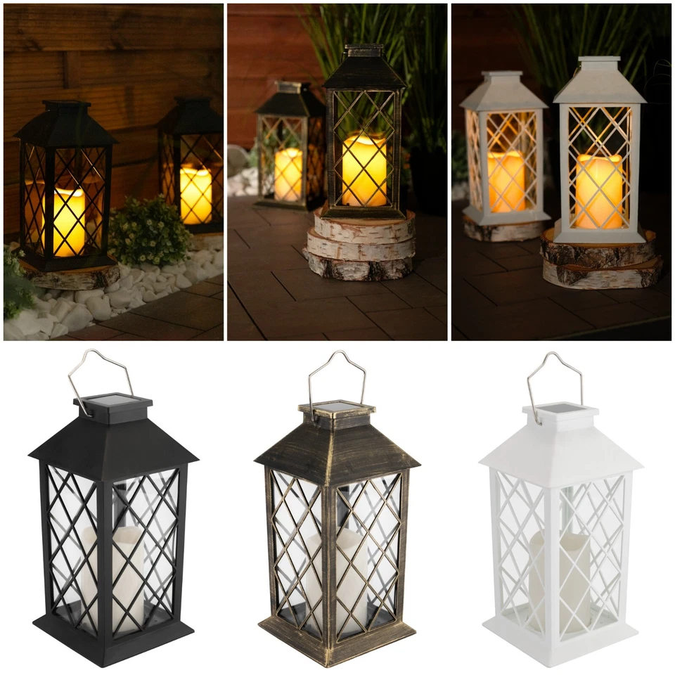 LUMILED Solar Gartenleuchte LED Laterne Kerze Flamme mit Sensor IP44 Außen Garte - Bild 2 von 2