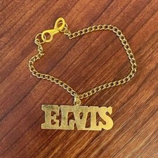 Vintage Elvis Presley Novelty Metal Bracelet - Unused New Old Stock