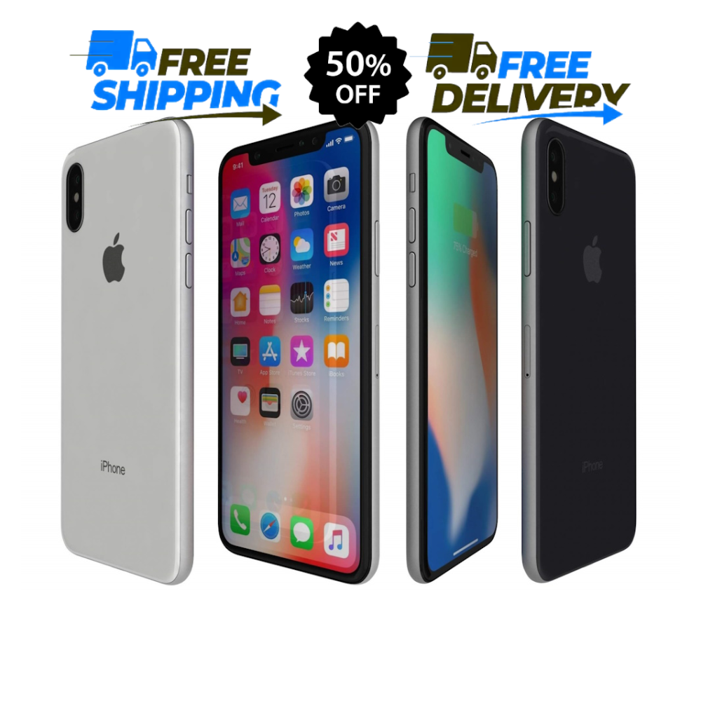 Apple iPhone X Unlocked iOS 4G 64GB 256GB WiFi Verizon At&t