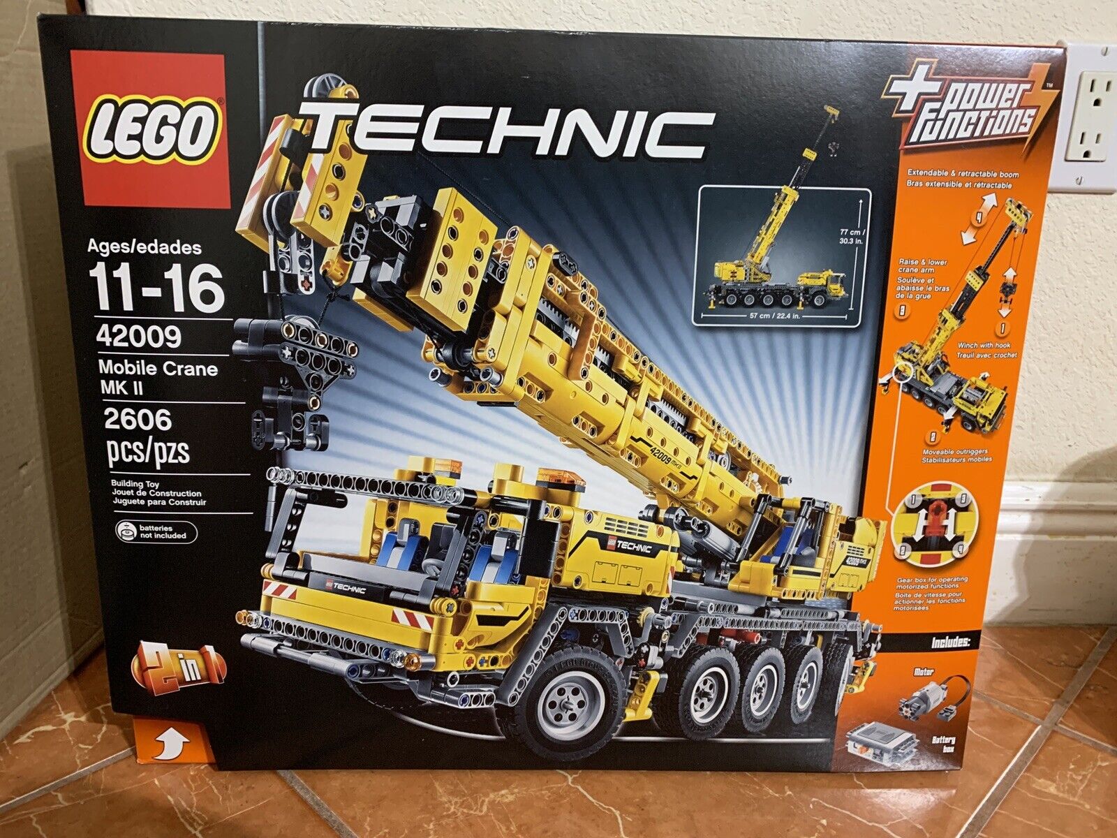 LEGO 42009 Technic Mobile Crane MKII 2606 Pcs 2 1 Power Function |