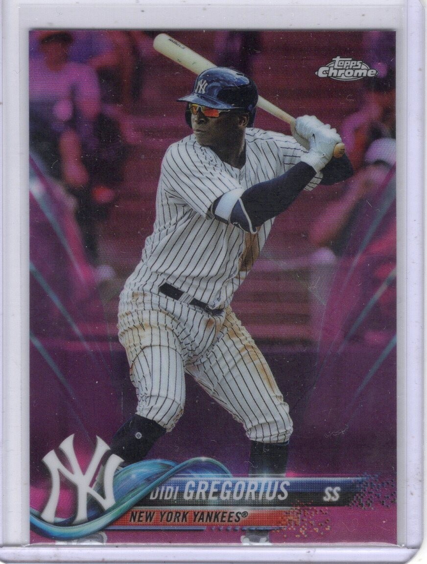 2018 Topps Chrome Pink Refractor #6 Didi Gregorius New York Yankees