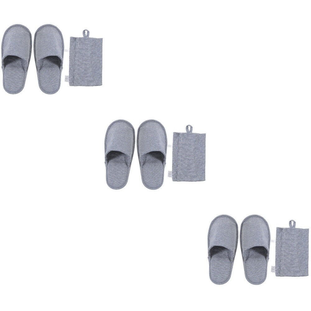 APL 3 Paia Ciabatte Portatili da Viaggio Clip in Cotone per Interni da Viaggio