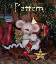 Primitive Patti's Ratties Christmas Mouse Doll Candy Ornie Paper Pattern 385
