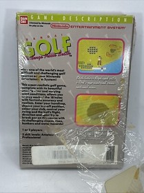 Bandai Golf: Challenge Pebble Beach (NES, 1989) CIB Complete w/ Manual + Sleeve