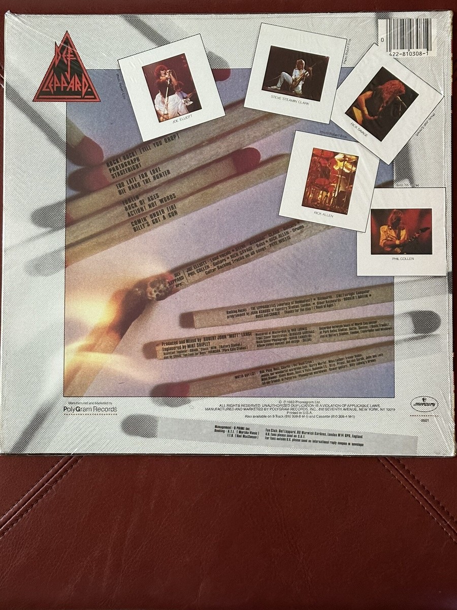 DEF LEPPARD - PYROMANIA 1983 US 1st PRESS SEALED VINYL/LP