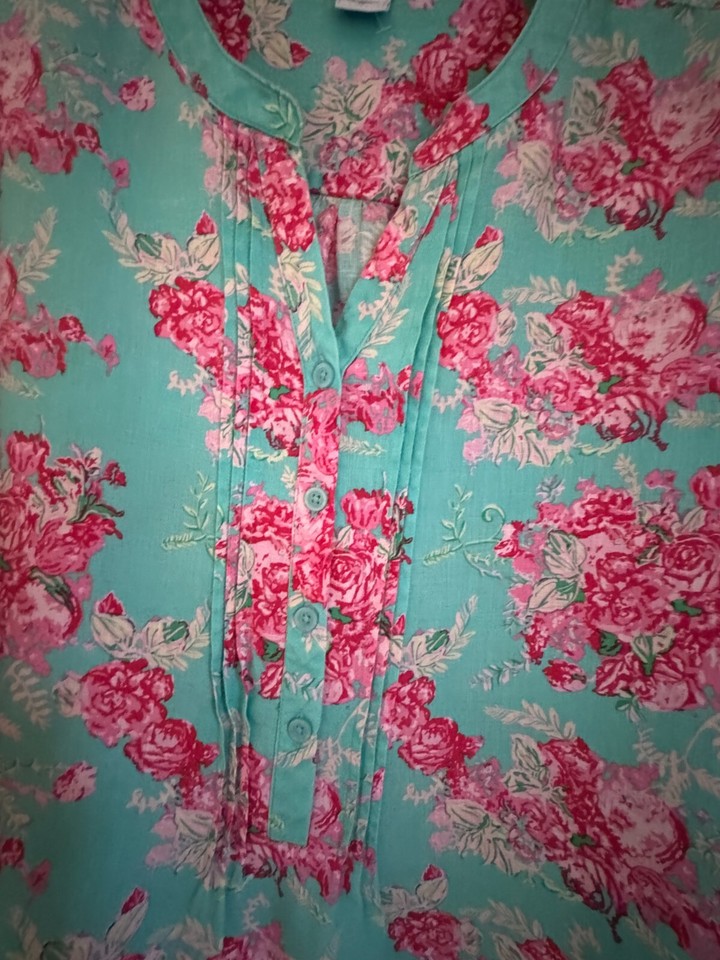 Cotton Traders Floral Linen Top Size UK 26 eBay