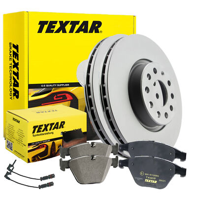TEXTAR Bremsenkomplettsatz 92122703 + 2373201 BMW 5 E60 Ø320mm HINTEN + WK