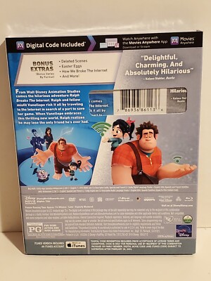 DISNEY RALPH BREAKS THE INTERNET MOVIE BLU-RAY DIGITAL CODE DISNEY RALPH BREAKS THE INTERNET MOVIE BLU-RAY DIGITAL CODE