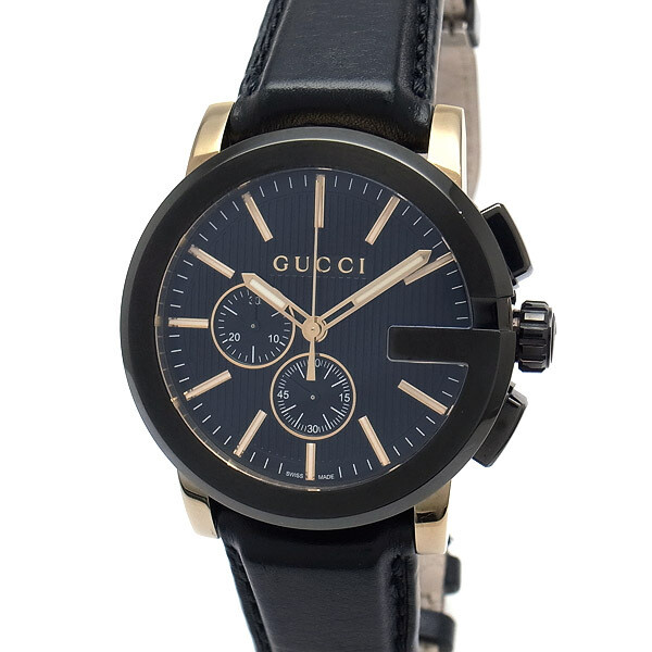 GUCCI YA101203(101.2) G Chrono Men's Size Watch Yellow Gold