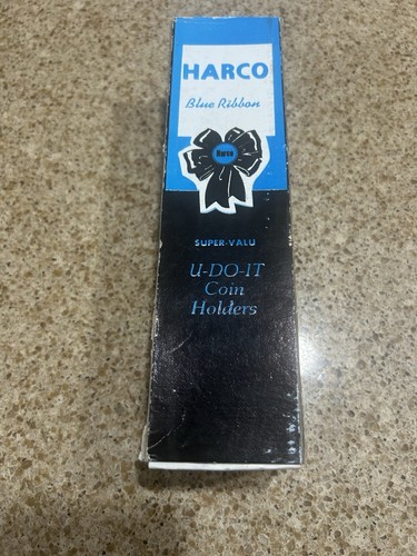 Vintage Harco Blue Ribbon U-Do-It Coin Holders Half Dollars Size