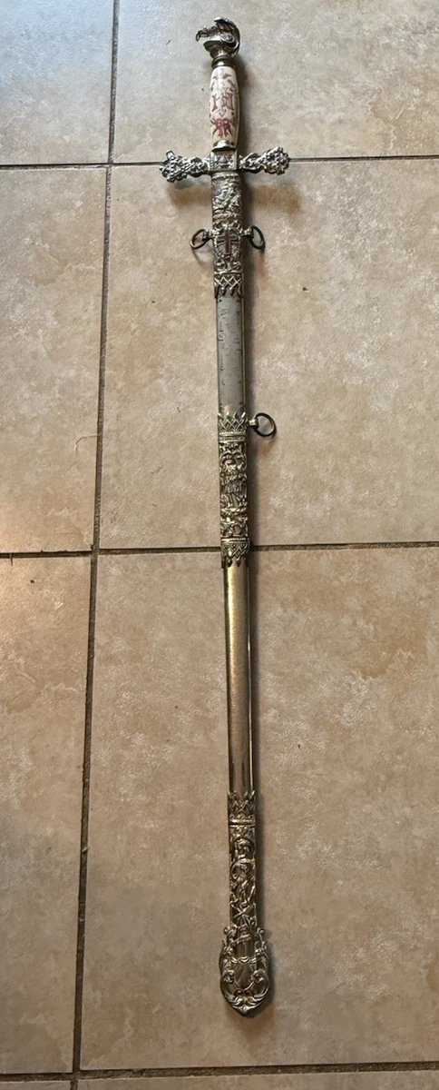 Masonic Sword Knights | RARE Antique SWORD Ceremonial &amp