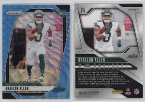 2024 Panini Prizm Rookies Blue Wave Prizm /230 Braelon Allen #311 Rookie RC