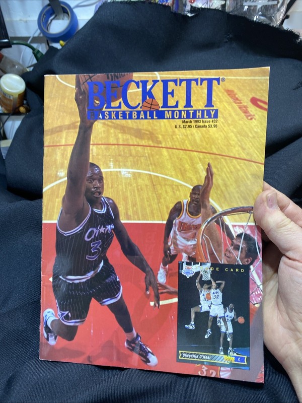 Beckett Basketball #32 Monthly Signed By Charles Barkley,cover Shaquille O'Neal
