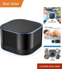 Portable White Noise Machine with 20 Soothing Sounds - Sleep Therapy Device