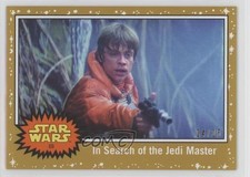 2017 Star Wars: Journey to The Last Jedi Gold Starfield /25 Luke Skywalker 2k3
