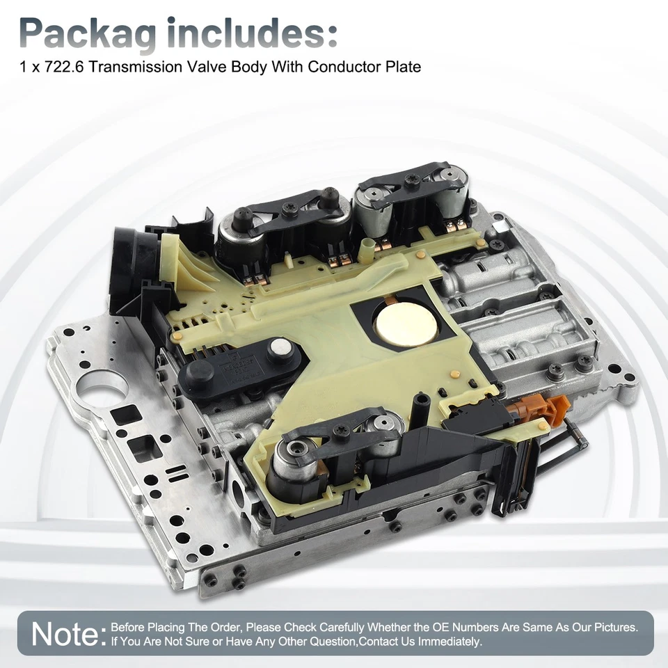 Cuerpo de válvula de transmisión OEM NUEVO con placa conductora compatible con Chrysler Dodge 722.6 NAG1 Foto 2 de 4