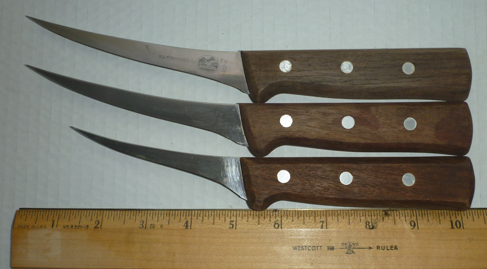 Vintage Victorinox R. H. Forschner Co. Curved Boning Knife Skinner Butcher 407-6