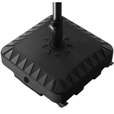 Premium Patio Umbrella Base with Wheels, 19" Fillable Umbrella Stand, Heavy Duty