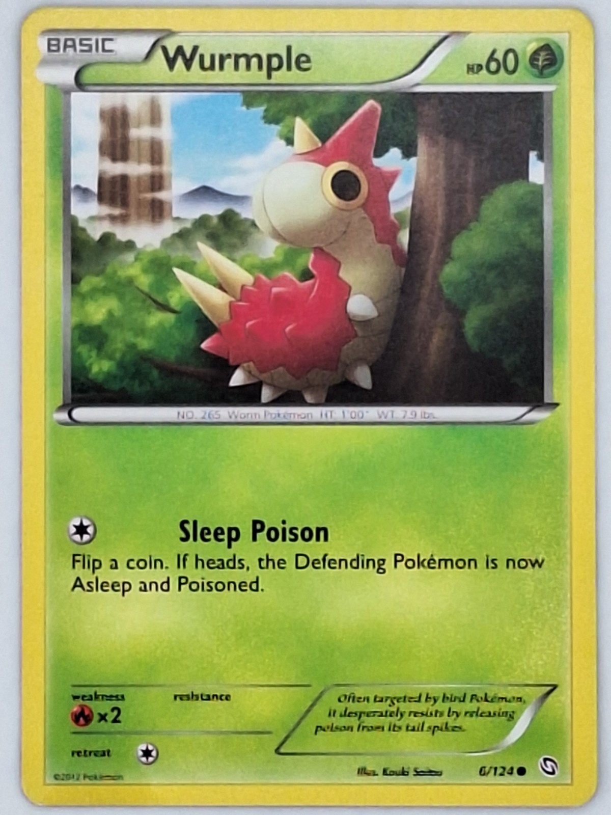 Wurmple 6/129 Pokemon - Black and White Dragons Exalted MP