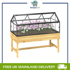 Raised Garden Bed with Cold Frame Greenhouse