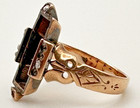 Edwardian Era Hand Engraved Semper Fidelis Posy Ring 14K Gold Read description — photo 1