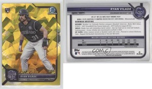2022 Bowman Chrome Sapphire Edition Yellow /50 Ryan Vilade #14 Rookie RC