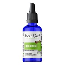 Licorice Root Extract Liquid 50 ml Organic Tincture Supplement Alcohol Free
