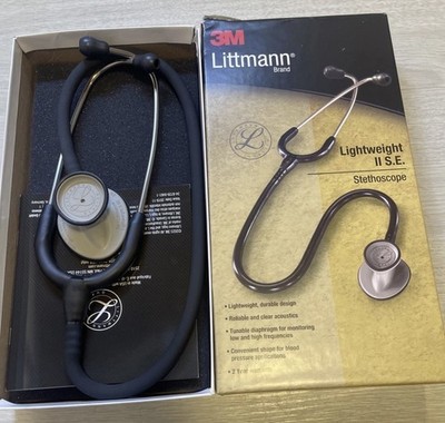 3M Littmann Lightweight II S.E. Stethoskop, schwarzer Schlauch, 28 Zoll, 2450