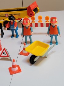 Playmobil Lot Road Construction, City Garbage Crew, 3759, 3745, 3756, 3780 PARTS