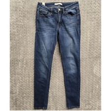 Kancan Womens Jeans Dark Wash Denim Skinny Blue Jeans Size 7 27x28