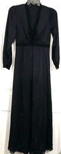 Vtg. Shadowline 2pc Gown Set With Lace Trim Size Small