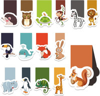 30 StüCk Lesezeichen Kinder, Tiere Lesezeichen Magnetisch, Tiere Magnet Lesezeic