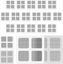 20 Pieces Tape Repair Patches, 4 Inches Mesh Patches 10cm/3.93inch, white