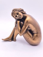 Shudehill Decorative Female Figurine Seated Pose Bronze Effect Resin 2002