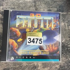 3-D Pinball PC CD-ROM Sierra On-Line Vintage Retro Computer Game 1995 Vtg image