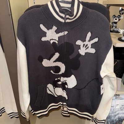 2026 Disney Parks Mickey Mouse Sound Cartoon Zip Up Knit Jacket Adult Sizes NWT!