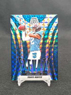 2025 Panini Mosaic #1 Travis Hunter Elevate Silver Mosaic Prizm RC Jaguars