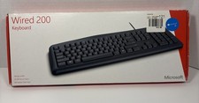 Microsoft Wired 200 Keyboard Windows 10 Model 1406 New Old Stock Open Box Tested