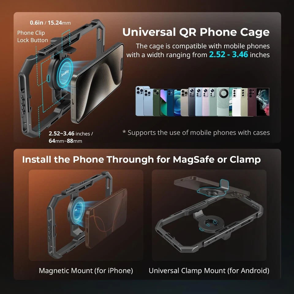 All-in-One Universal Quick Release Phone Video Rig Kit Pro, Phone Stabilizer ... - Image 3 of 4