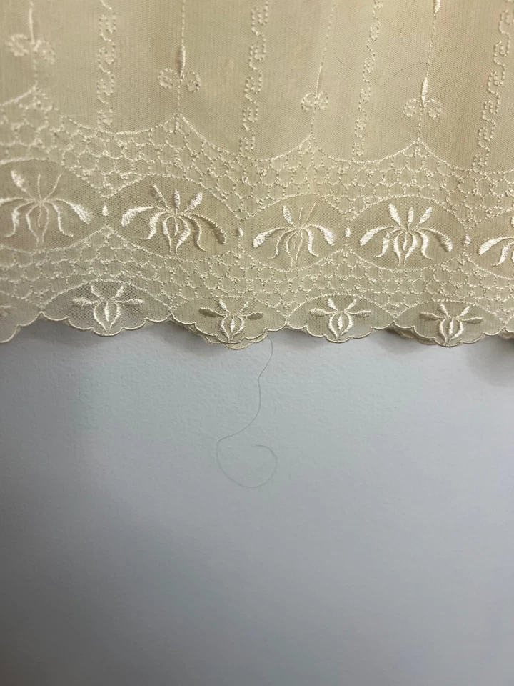 Винтажный Y2k 00s слоновой кости кружева фея кокетка богемное романтический длинным рукавом Топ S - Изображение 4 из 4