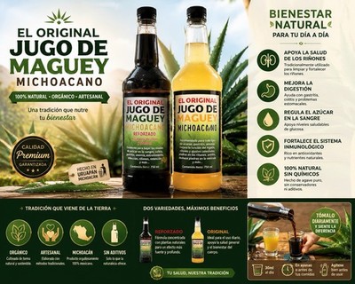Jugo de Maguey Michoacán Juice 2-Pack Unión Purépecha El Original