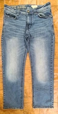 TK Axel Jeans Men's 32x32  Distressed Slim Bootcut Med Wash Stretch Y2K Grunge 