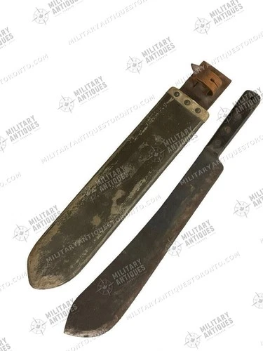 WW2 British Machete and Scabbard Dated 1943 and 1944
