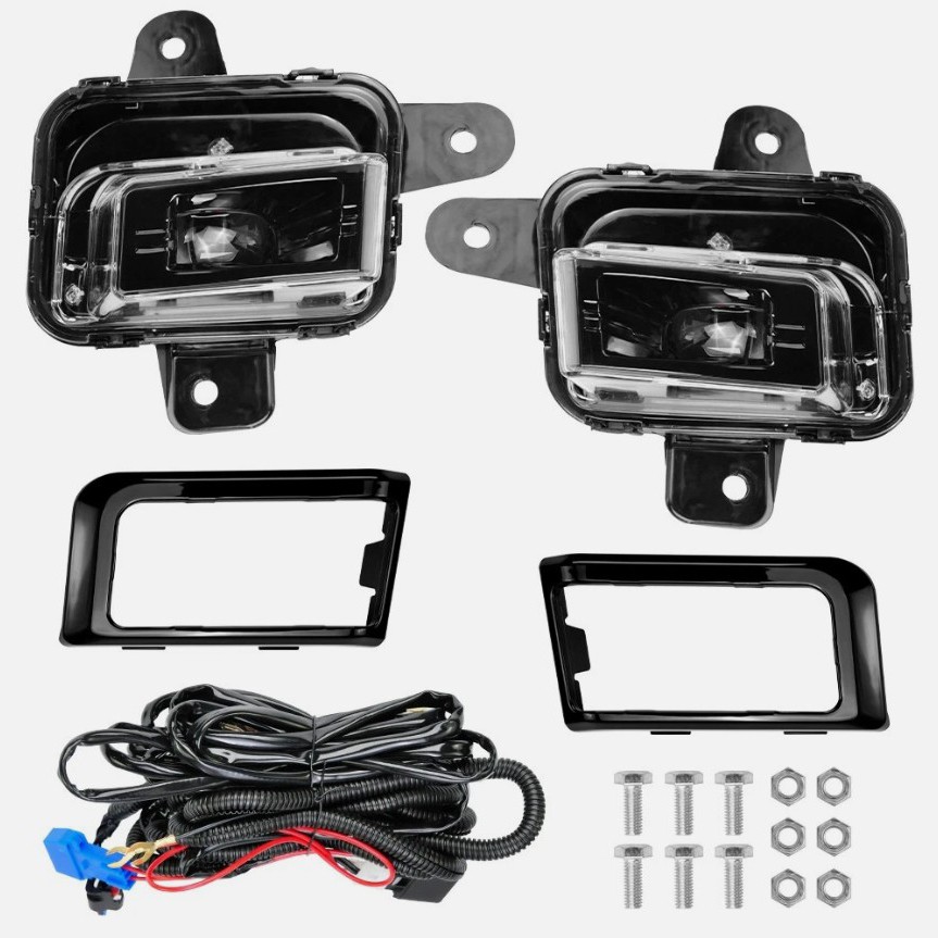 Yellow Fog Light Bumper Lamp W/switch harness bezel For Oak | Meses sin Yellow Fog Light Bumper Lamp W/switch harness bezel For Oak | Meses sin