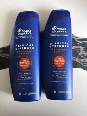 2X Head & Shoulders Clinical Strength Dry Scalp Rescue Dandruff Shampoo 13.5 oz