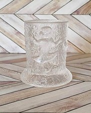 US Glass 1880s Monkey On A Tree Stump Toothpick Holder EAPG 2.5" Tall Primates