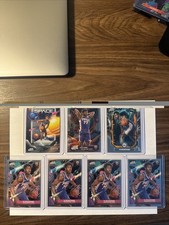 VJ Edgecombe 2025-26 Topps Chrome Cosmic 7 Card Lot Base 76ers Rookie RC