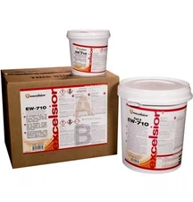 Excelsior EW-710 Epoxy Wet-Set Adhesive, Vinyl,118oz(total A+B)Flooring Adhesive
