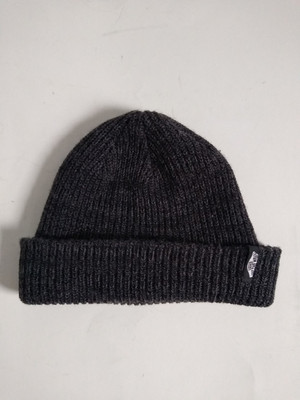 Vans Beanie Hat Knit Toque Dark Gray Original Style Skate Logo Off The Wall 